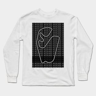 Interlagos - F1 Circuit - Black and White Long Sleeve T-Shirt